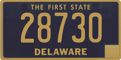 DE license plate 28730
