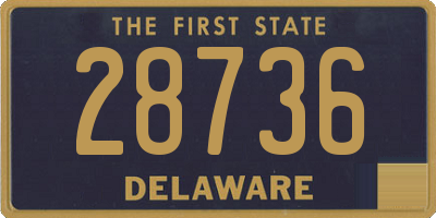 DE license plate 28736