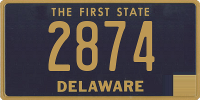 DE license plate 2874