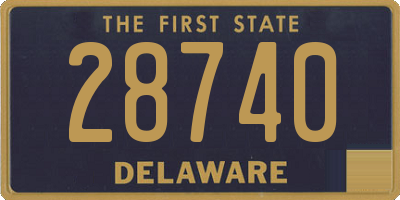 DE license plate 28740