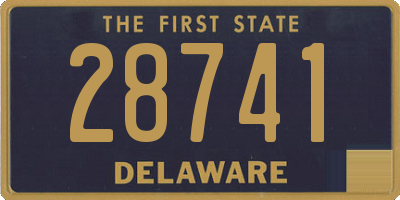 DE license plate 28741