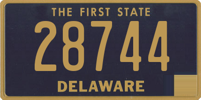 DE license plate 28744