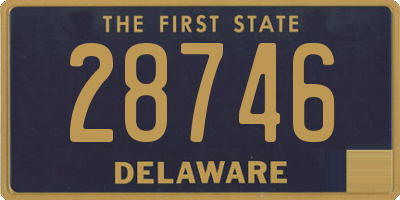 DE license plate 28746