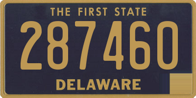 DE license plate 287460