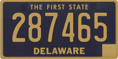 DE license plate 287465