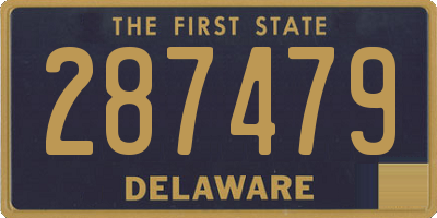 DE license plate 287479