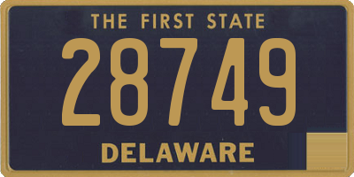 DE license plate 28749