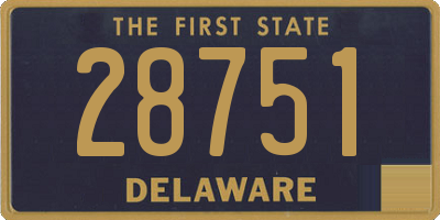 DE license plate 28751