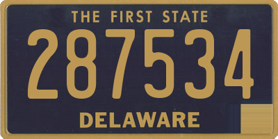 DE license plate 287534