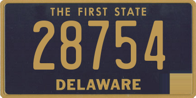 DE license plate 28754