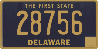 DE license plate 28756
