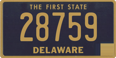 DE license plate 28759