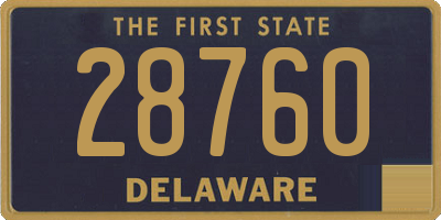 DE license plate 28760