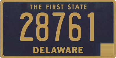 DE license plate 28761