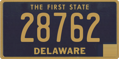 DE license plate 28762