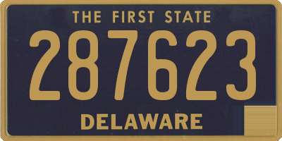 DE license plate 287623