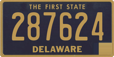 DE license plate 287624