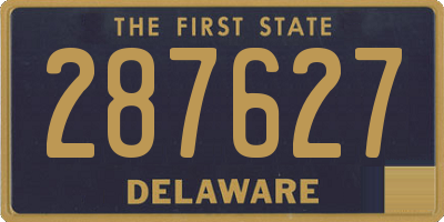 DE license plate 287627