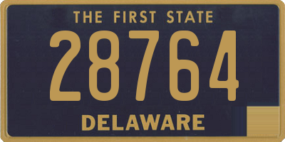 DE license plate 28764