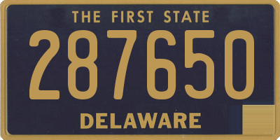 DE license plate 287650