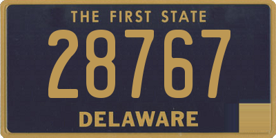 DE license plate 28767