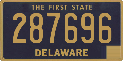 DE license plate 287696