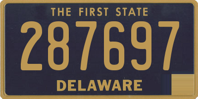 DE license plate 287697