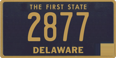 DE license plate 2877