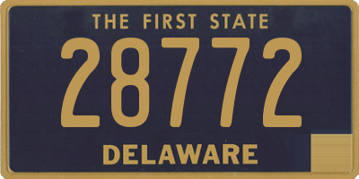 DE license plate 28772