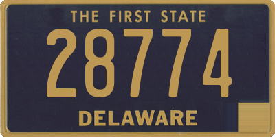 DE license plate 28774