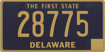 DE license plate 28775