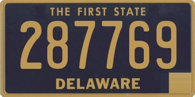 DE license plate 287769