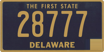 DE license plate 28777