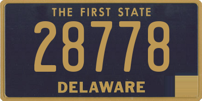 DE license plate 28778