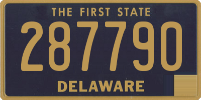 DE license plate 287790