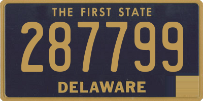 DE license plate 287799