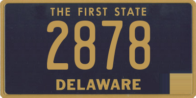 DE license plate 2878