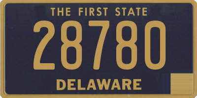 DE license plate 28780