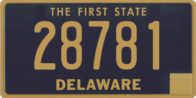 DE license plate 28781