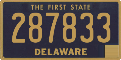 DE license plate 287833