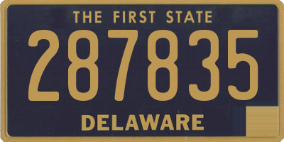 DE license plate 287835