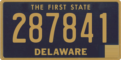 DE license plate 287841