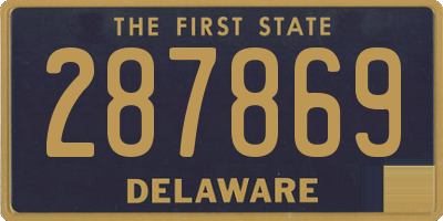 DE license plate 287869