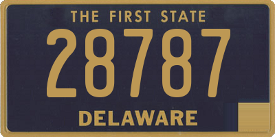 DE license plate 28787