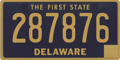 DE license plate 287876