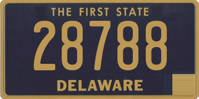 DE license plate 28788