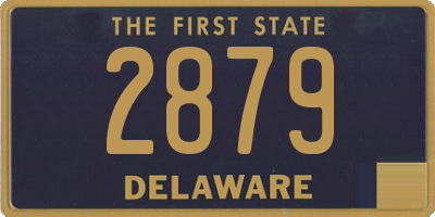 DE license plate 2879