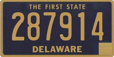 DE license plate 287914