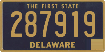 DE license plate 287919