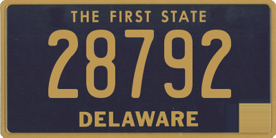 DE license plate 28792